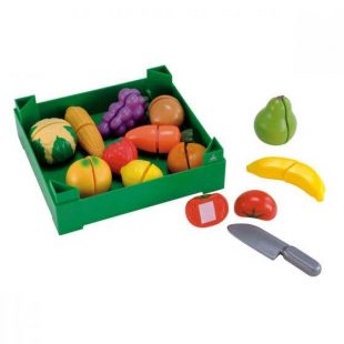ELC Crate Of Cut-And-Play Fruit and Vegetables (12 pcs + 1 Knife)