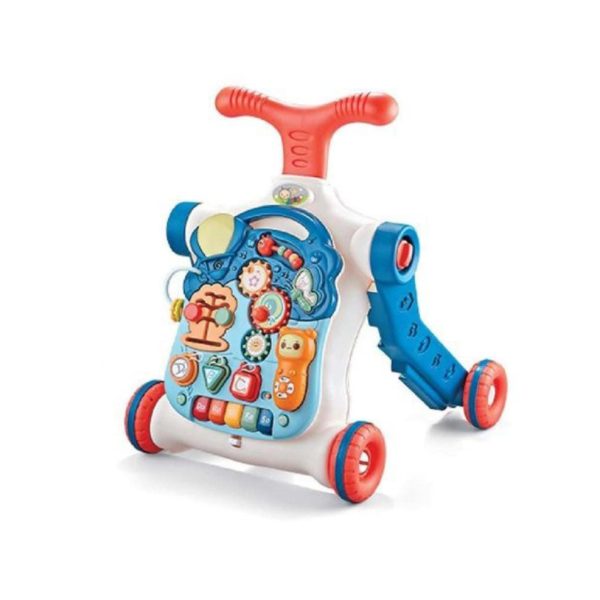 Right Start 5 in 1 Musical Activity Push Walker – Deluxe Blue