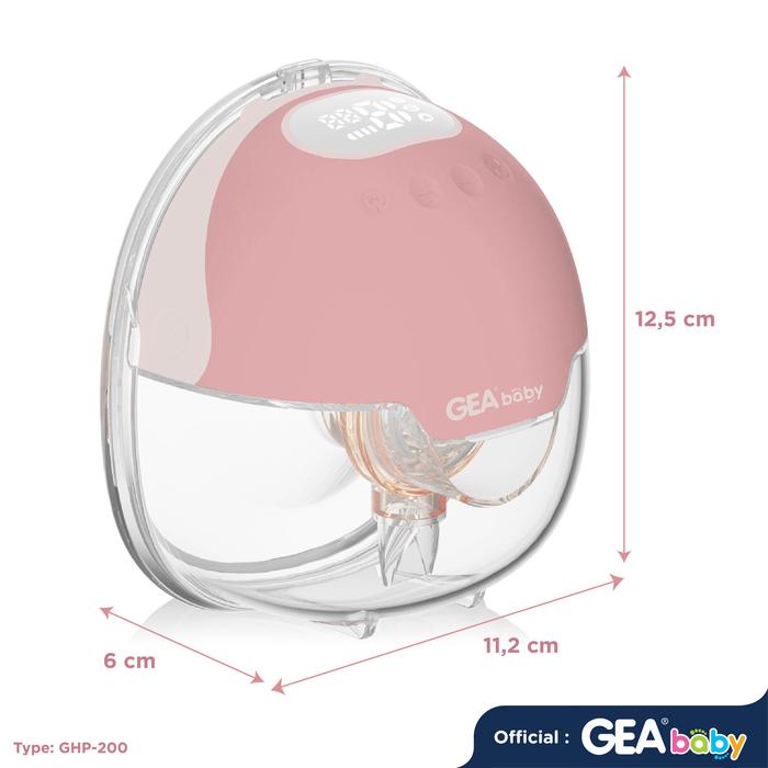 GEA Baby Cello Orla GHP-200 Handsfree Breast Pump – Rose GEA Baby Cello Orla GHP-200 Handsfree Breast Pump – Rose