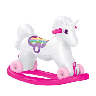 Dolu Rocking Unicorn – White Pink