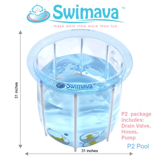 Swimava P-2 Baby Spa Pool – Regular Size Blue Duckie