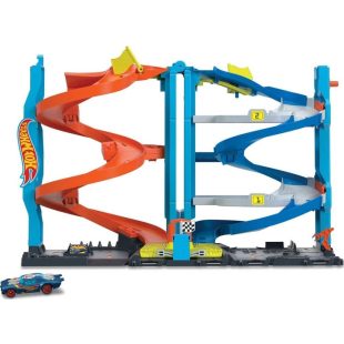 Hot Wheels City Transforming Race Tower (include 6 Cars)