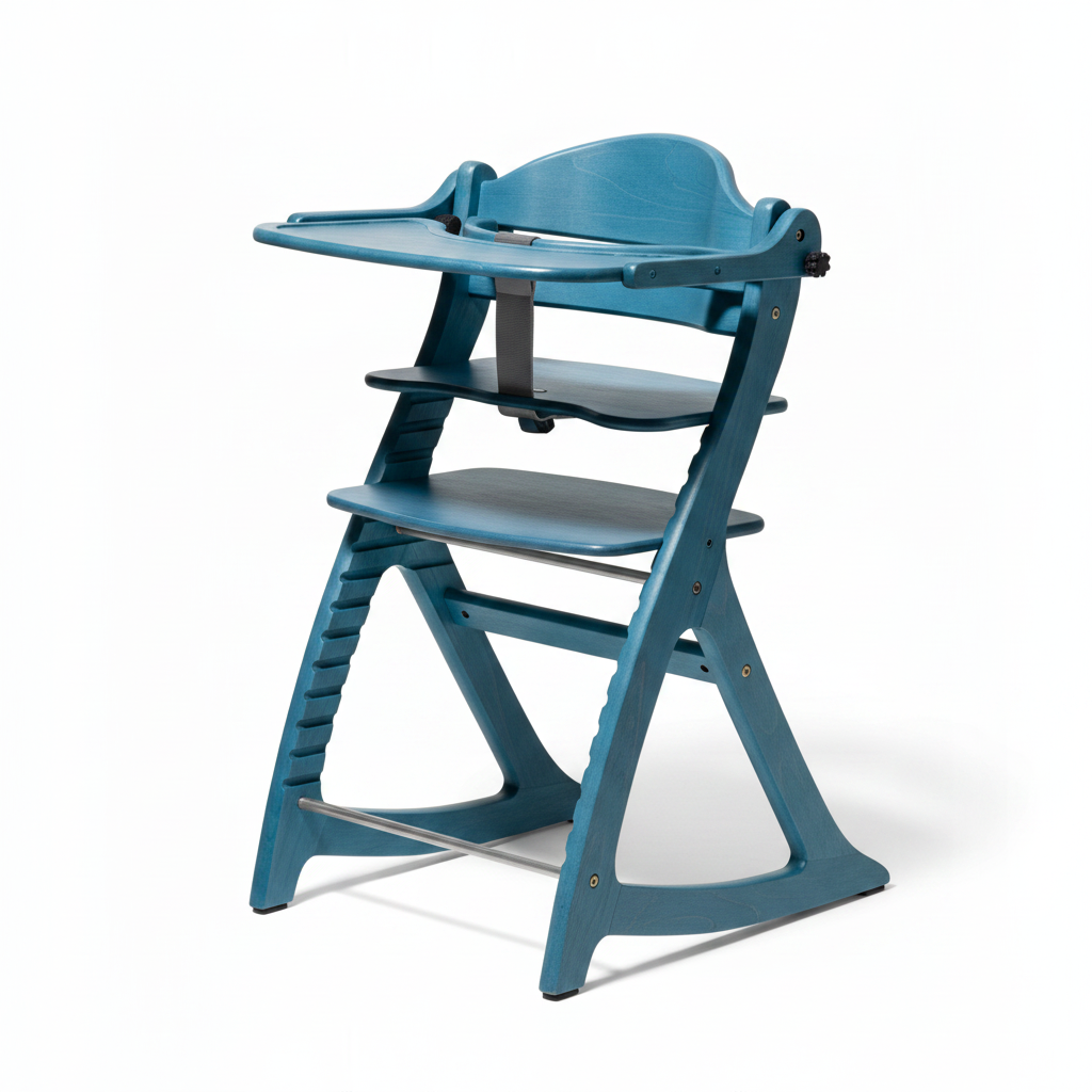 Yamatoya Sukusuku Plus Table High Chair – Blue Wash Yamatoya Sukusuku Plus Table High Chair – Blue Wash
