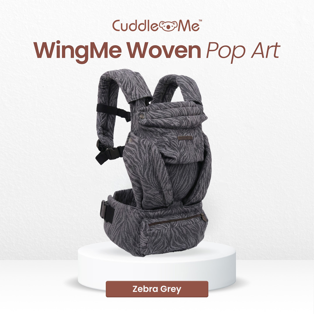 CuddleMe Wing Me Baby Carrier – Zebra Grey CuddleMe Wing Me Baby Carrier – Zebra Grey