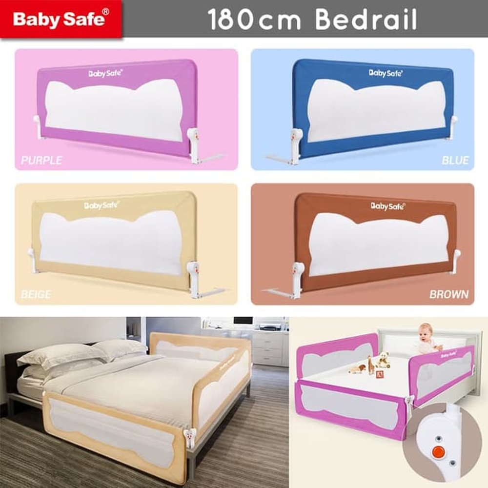 Baby Safe Bed Rail Pengaman Kasur 180cm – Blue