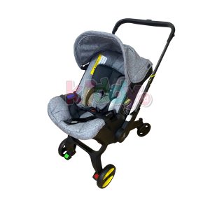 Kuru EVO 2in1 Baby Infant Stroller & Car Seat – Light Grey