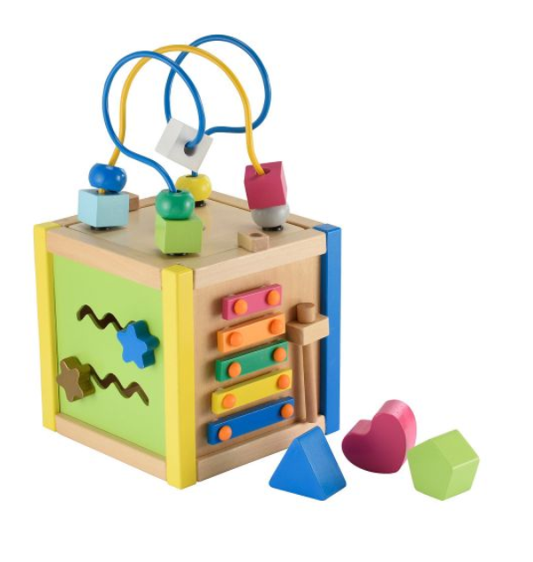 ELC Wooden Activity Cube Small