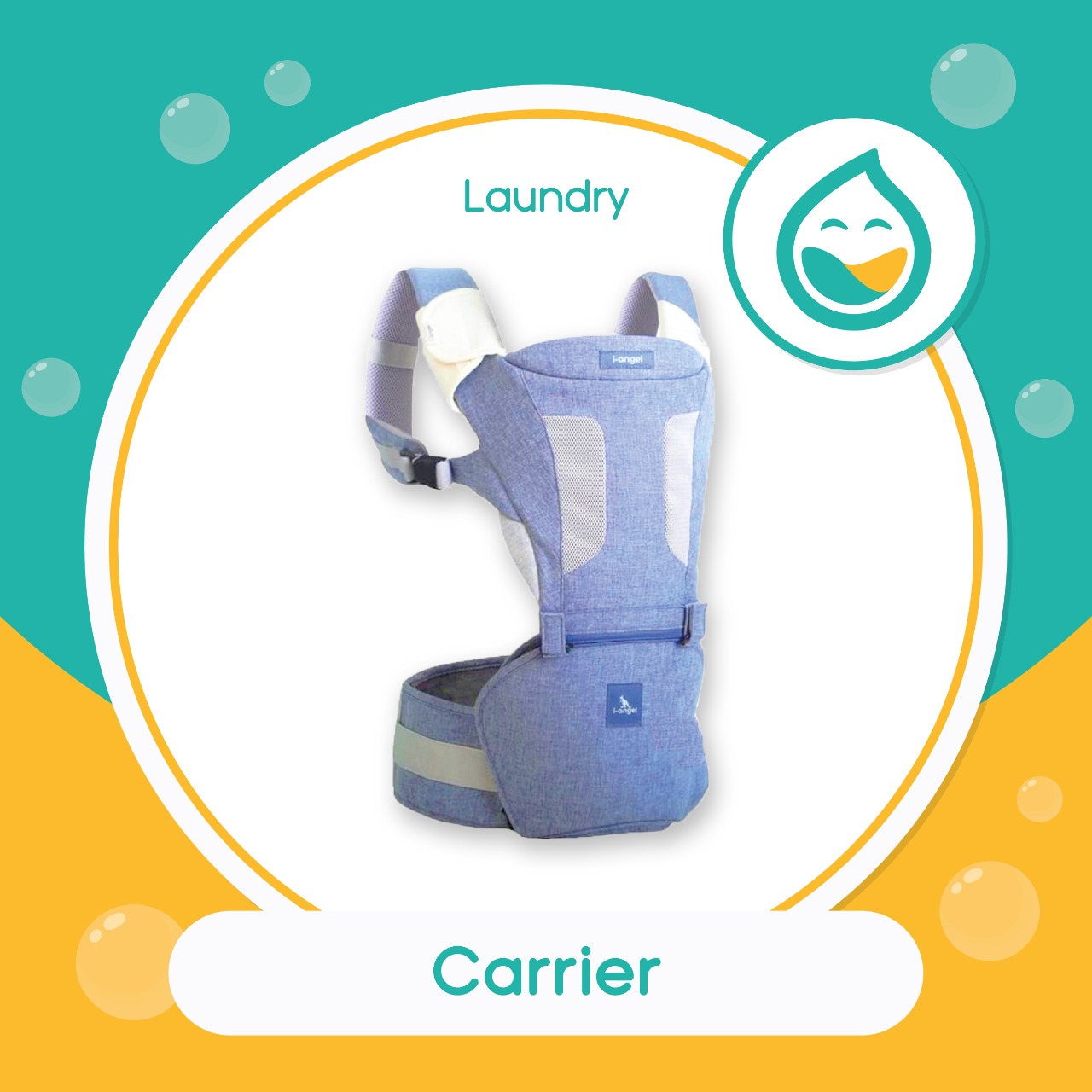 Laundry Baby Carrier – Bubble Clean (Noda Ringan)