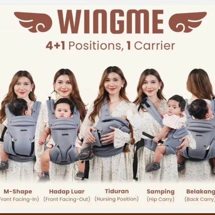 CuddleMe Wing Me Baby Carrier – Zebra Grey 2 CuddleMe Wing Me Baby Carrier – Zebra Grey 2