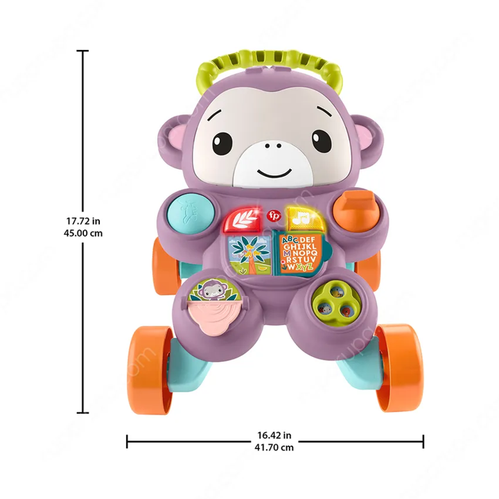 Fisher Price Purple Monkey Push Walker 2 Fisher Price Purple Monkey Push Walker 2