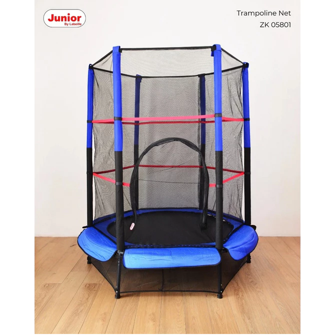 NEW UNIT – Junior Labeille 4.5ft Net Trampoline – Blue NEW UNIT – Junior Labeille 4.5ft Net Trampoline – Blue