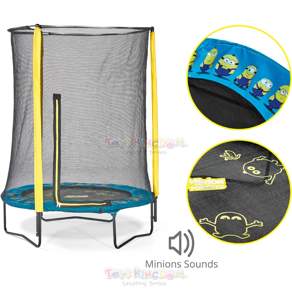 Plum Junior Trampoline & Enclosure 4.5ft – Minions 6 Plum Junior Trampoline & Enclosure 4.5ft – Minions 6