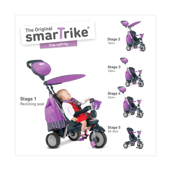 SmarTrike Splash 5 in 1 Tricycle – Purple 2